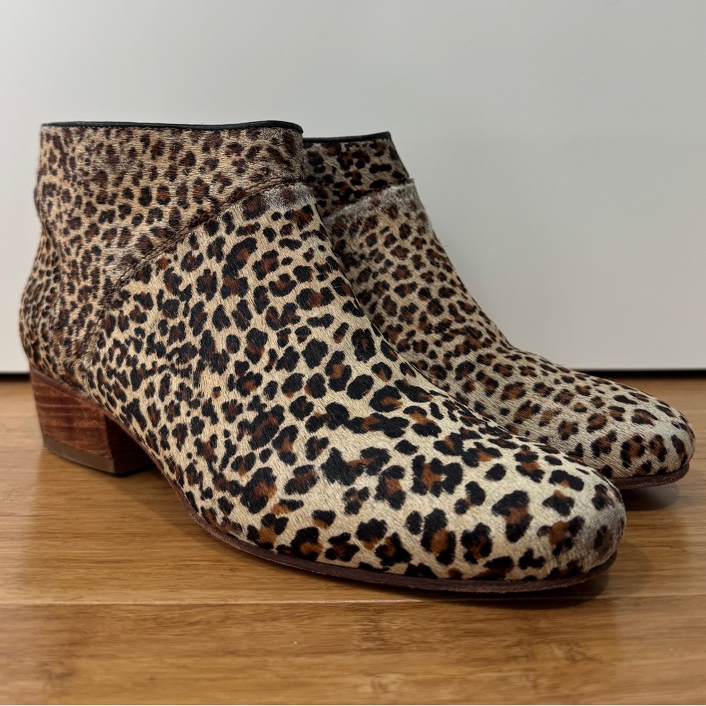 Rachel Comey Dorsey Leopard Print Ankle Boots